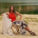 Classy Brown Suede Woman